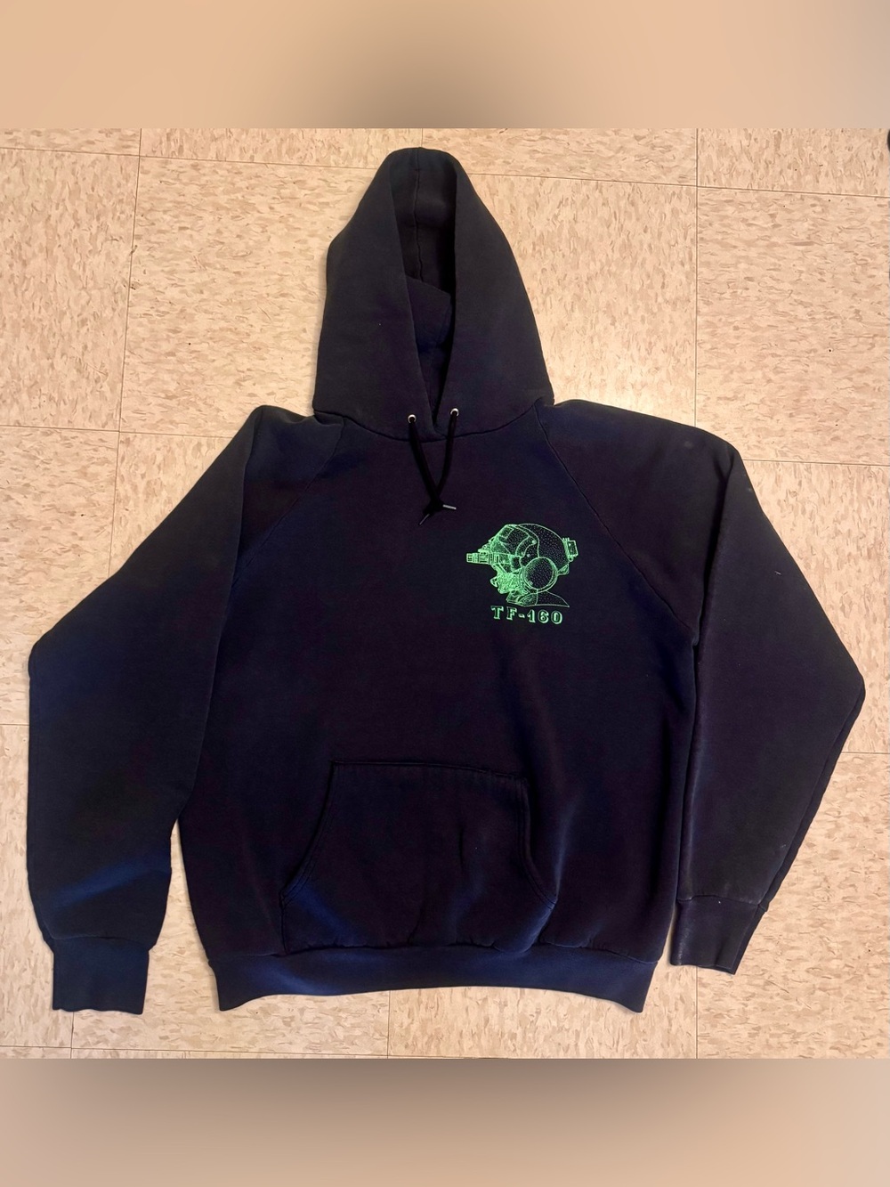 Vintage Task Force 160th (SOAR) AH 6J Little Bird Black Hoodie. Size Large